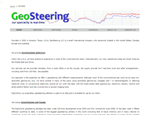 Tablet Screenshot of geosteering.com